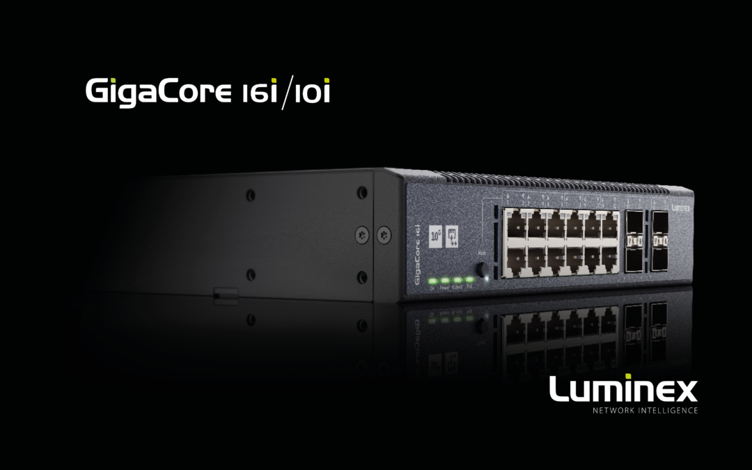 Luminex introduces Five new versions to the GigaCore pro AV range of switches